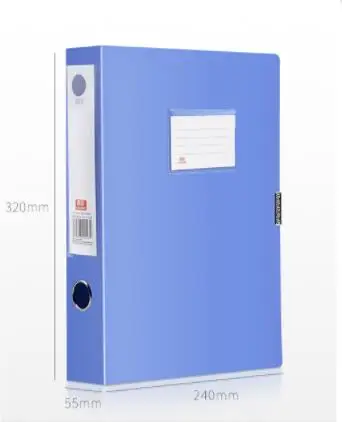 5 pcs of file box A4 folder information book to accept plastic box of large capacity office supplies