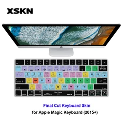 XSKN Final Cut Pro X Photoshop PS Keyboard Cover for iMac Magic Keyboard A1644 English Shortcut Hotkey Silicone Smart Skin