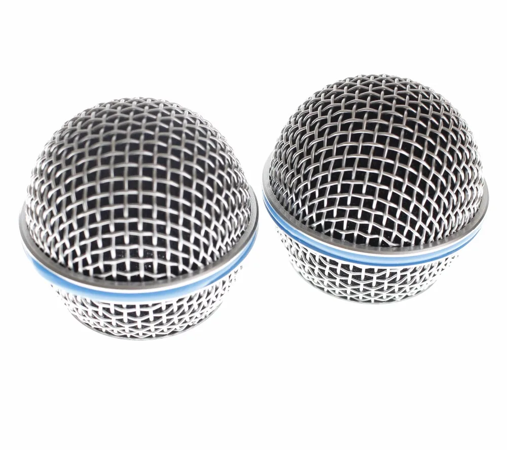 

Free Shipping 10pcs/lot Professional Replacement Ball Head Mesh Microphone Grille Fits For BETA58 SM58