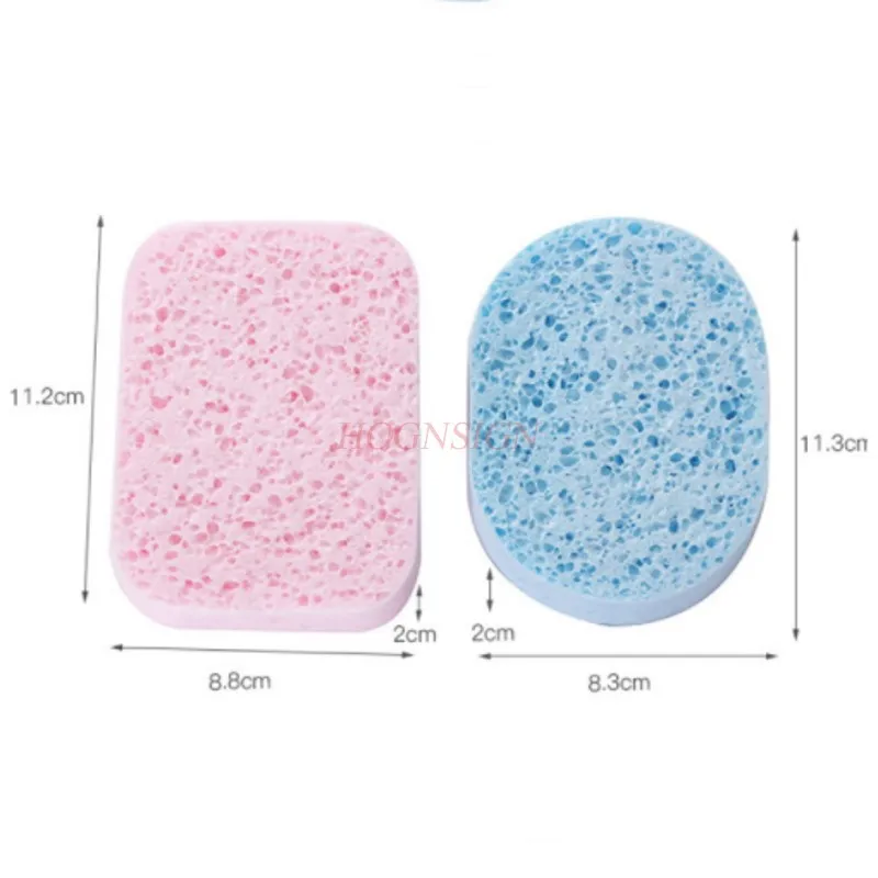 2 szt. Puszek do mycia twarzy zagęszczający ręcznik do twarzy gąbka ręcznik puszek do makijażu oczyszczający oczyszczający bawełniany pasek w pudełku sprzedaż