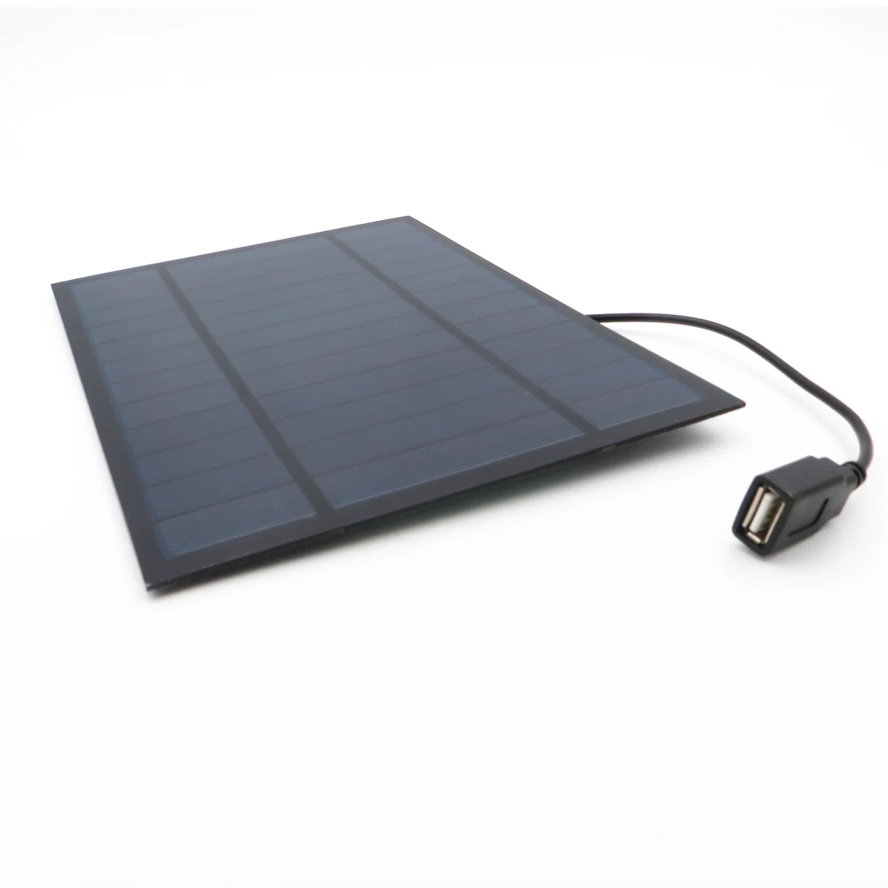 6V 1000mAh Solar Panel Charger 6Watt Polycrystalline Bluetooth speaker Powebank Digital camera 5V USB output 6VDC