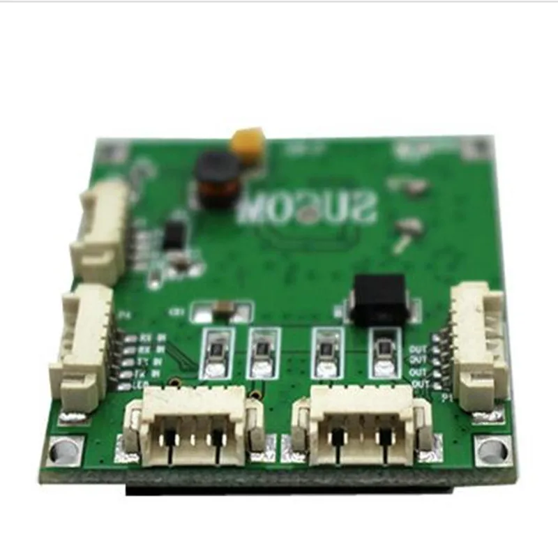 Mini komisji budowania pokoju moduł przełączający komisji budowania pokoju OEM moduł mini rozmiar 4 porty przełączniki sieciowe Pcb pokładzie mini ethernet moduł przełączający 10/100 mb/s OEM/ODM