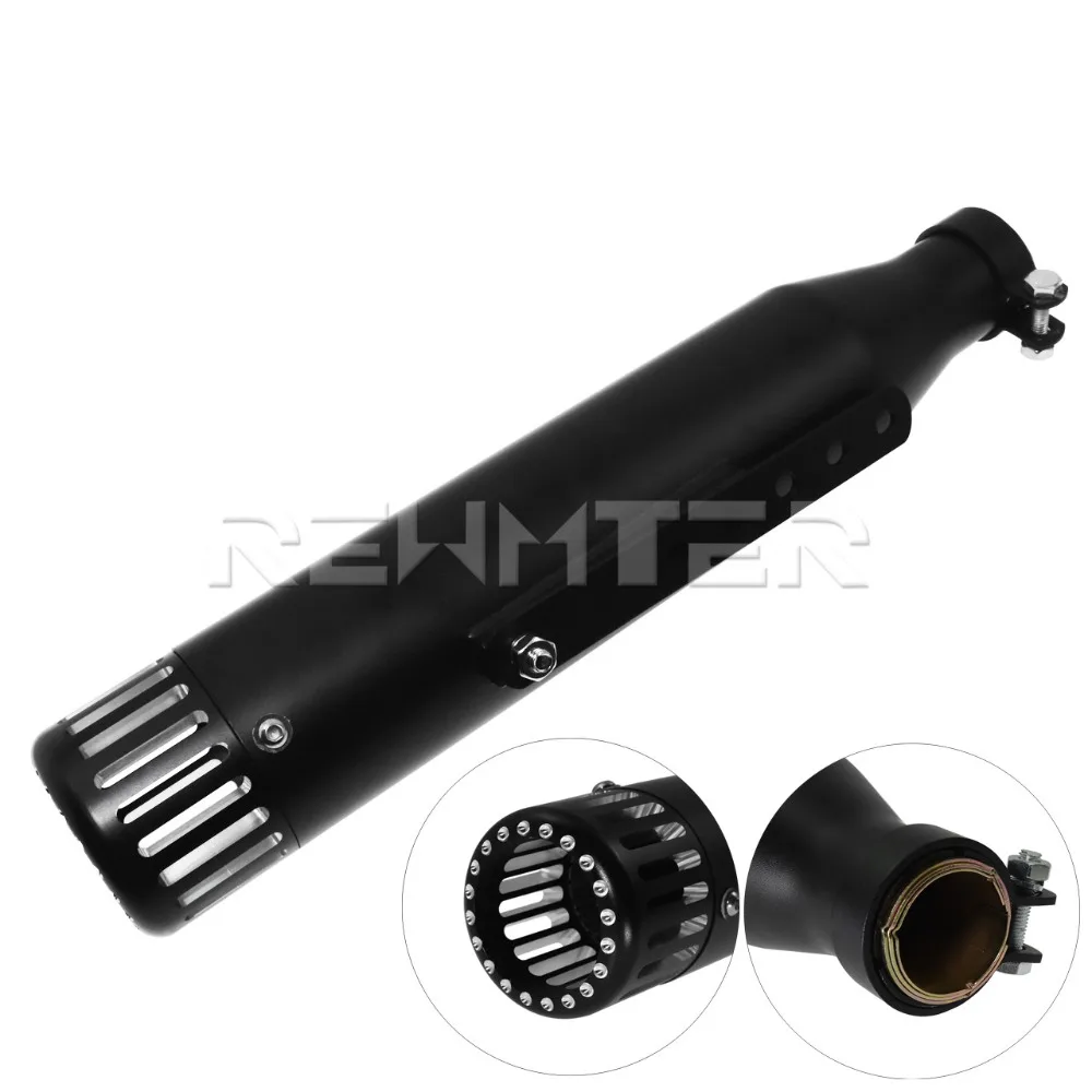 Motorcycle Slip-On Exhaust Muffler Pipe Black/Chrome For Harley Sportster XL 2014-2016 883 1200 72 48 Forty Eight Super Low