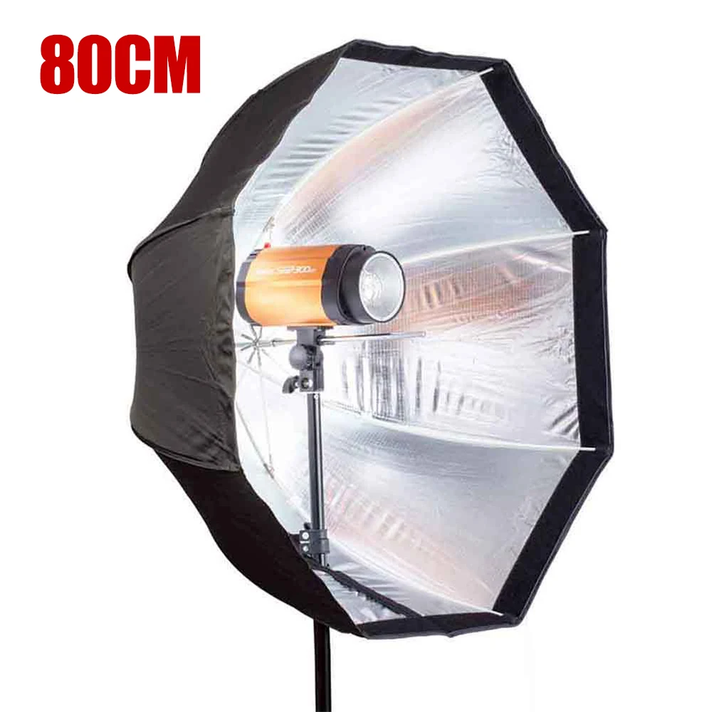 

10pcs/lot 80cm / 31.5inch Professional Photo Box Portable Octagon Softbox Umbrella Brolly Reflector for Speedlight Flash