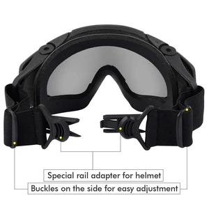 FMA Taktische ballistische Helmgläser, Anti-Schwarz-Sicherheitsbrillen für Seitenbahnenhelme, sauberes Objektiv, Airsoft, BK 12 Main Sales Military Balistic Helm - №9
