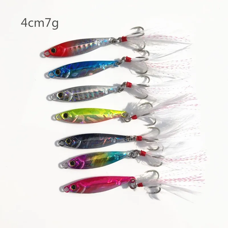 Shore Cast Angel köder langsam schütteln Jigging Köder Kunst metall Jigs 7g/10g Köder 1 Stück Verkauf – Detail 1