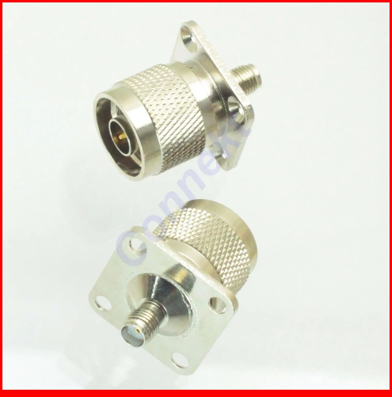 

5pcs/lot N male plug to SMA female jack flange mount RF adapter connector