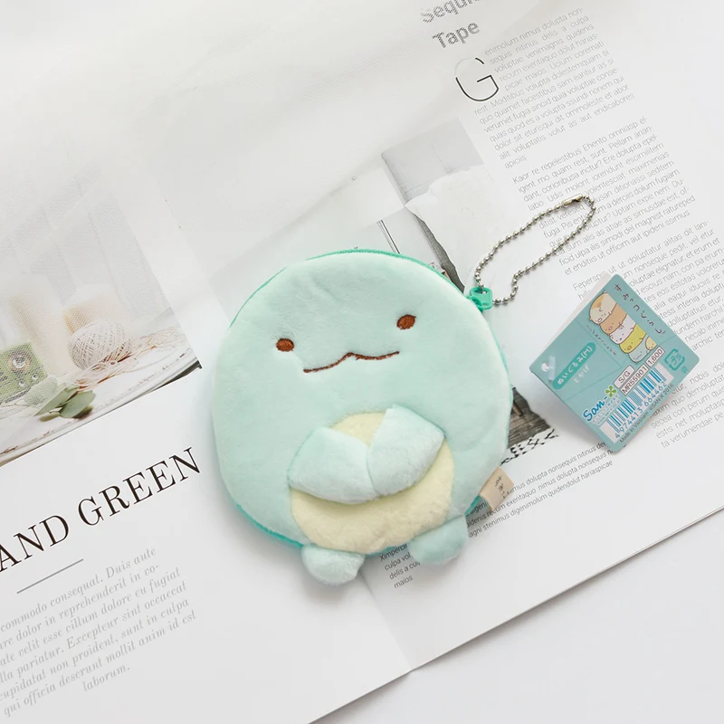 Portamonete Kawaii Corner Bio in peluche, a scelta-12cm portachiavi borsa portamonete regalo, Sumikko Gurashi tasca portamonete regalo