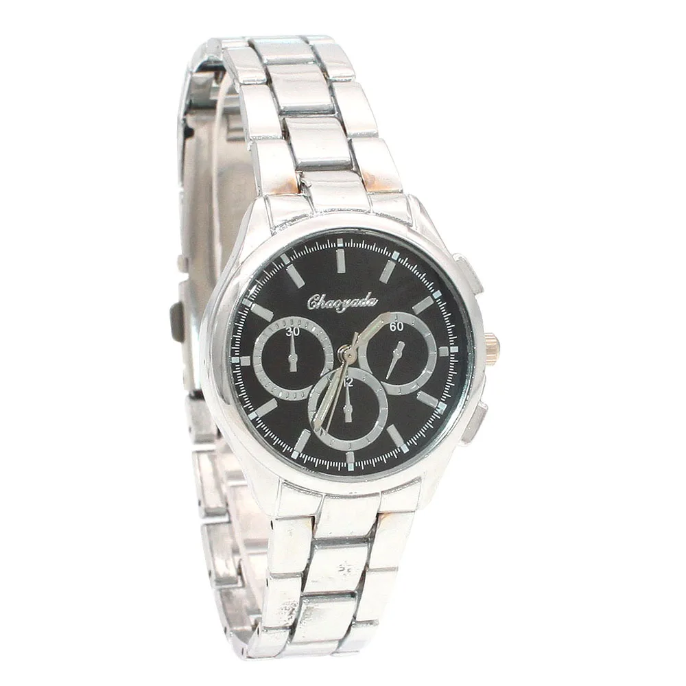 

New Fashion Faux Chronograph Plated Classic Quartz Ladies Watch Women Crystals Wristwatches Relogio Feminino NG52 Gifts