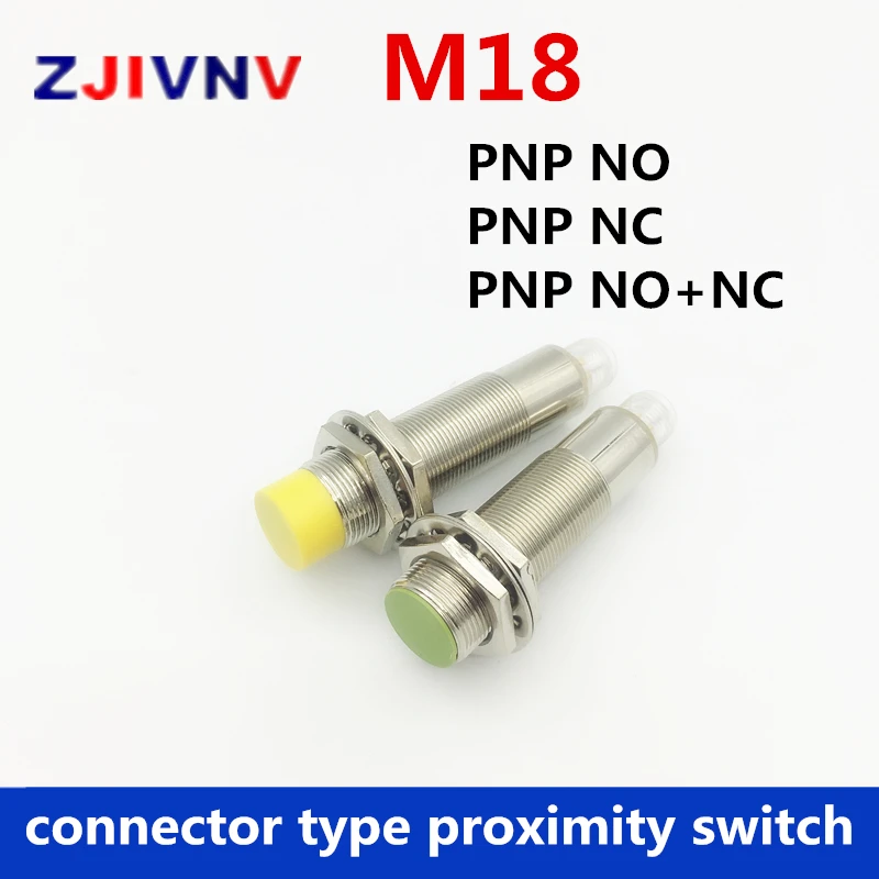 Best quality CE approval 2 year warranty M18 PNP NO/NC/NO+NC proximity inductive switch connector type sensor dc open close