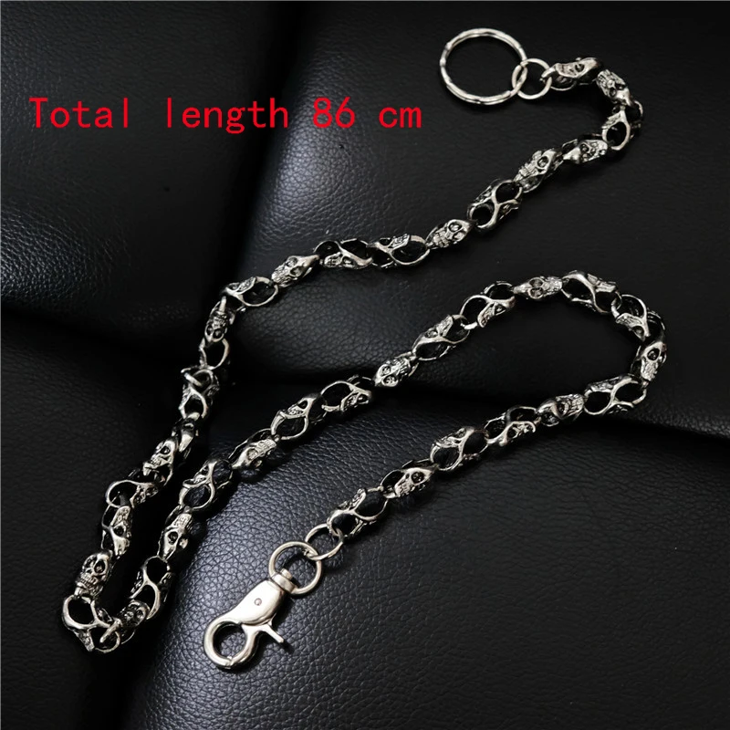 Long Biker Jean Key Wallet Chains Rock Punk Hip-pop Hipster Metal Keychain Pants Chain Fashion Men Jewelry Gift J221