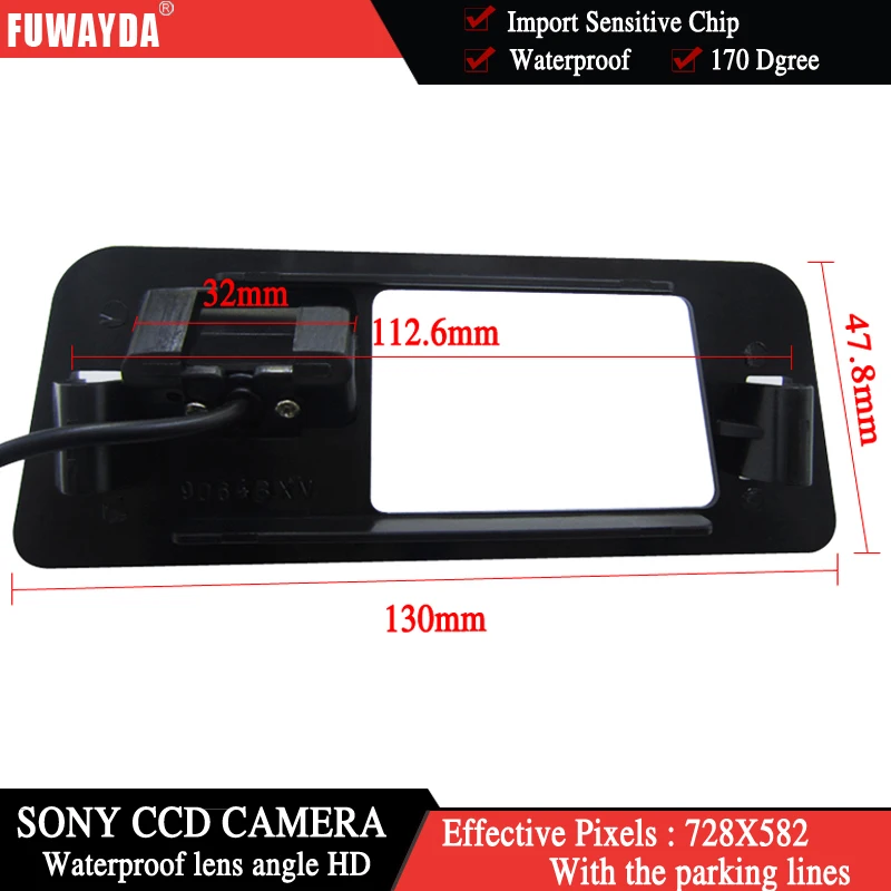 FUWAYDA FOR SONY CCD HD Camera Car Rear View Reverse Back Color 170 DEGREE Camera For Subaru XV WATERPROOF HD