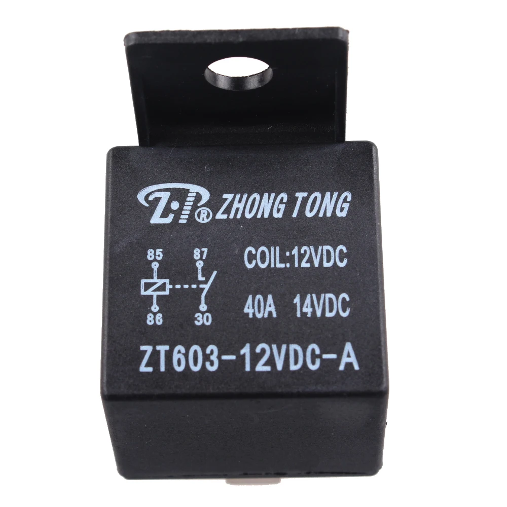 EE support 10 X Car Truck Auto Automotive DC 12V 40A 40 AMP SPST Relay Relays 4 Pin 4P Car Styling