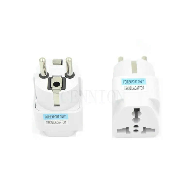 To UK EU US AU DE 2PIN 3 Pins AC Power Plug Travel Adapter Converter 1000pcs CE ROHS FCC