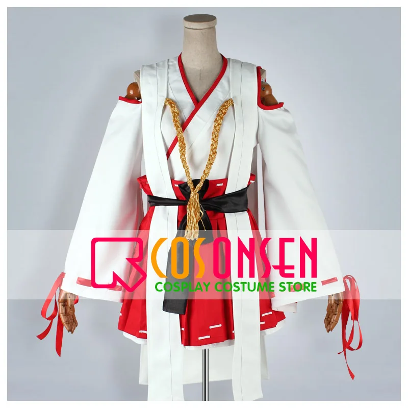 

Костюм для косплея каньтай из коллекции COSPLAY ONSEN Kantai, комплект из 5 предметов белого и красного цветов, любой размер