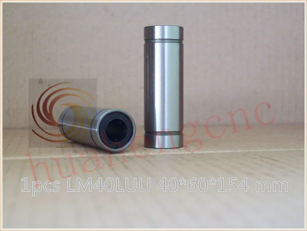 

LM40LUU 40mmx60mmx154mm linear ball bearing bush bushing for rod round shaft cnc 1pcs