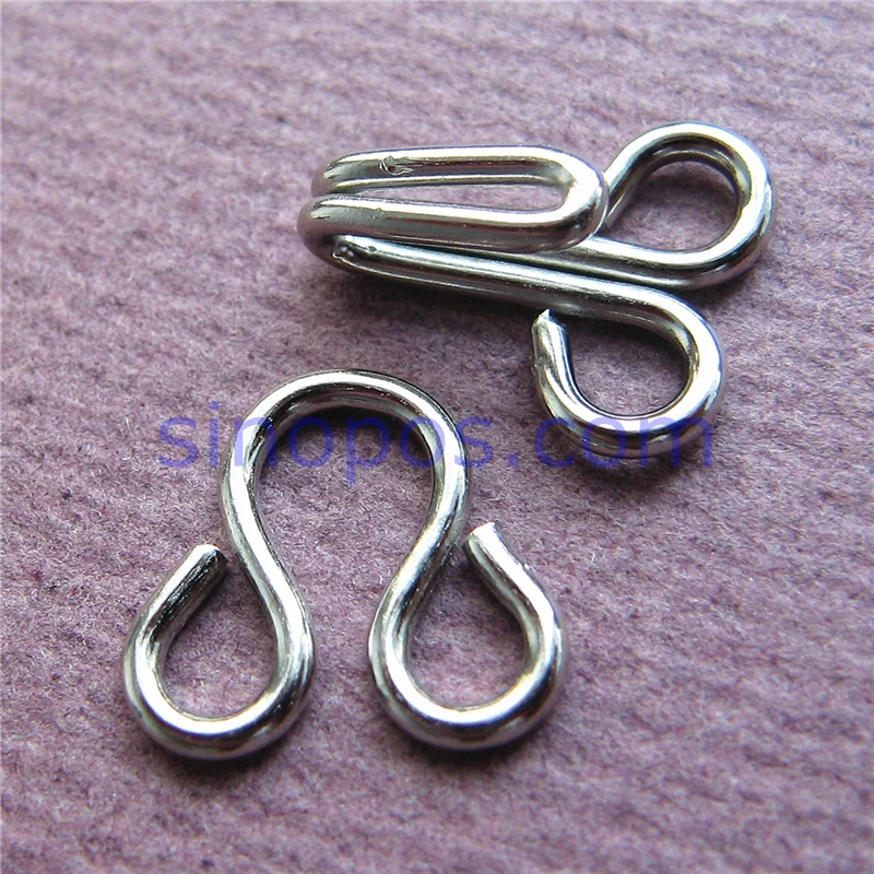 مشبك وعين معدني 23 مللي متر #4 ، للملابس والقمصان والسراويل وأبازيم نحاسية وفولاذية وإغلاق معطف العين من البرونز الأسود الفضي #2