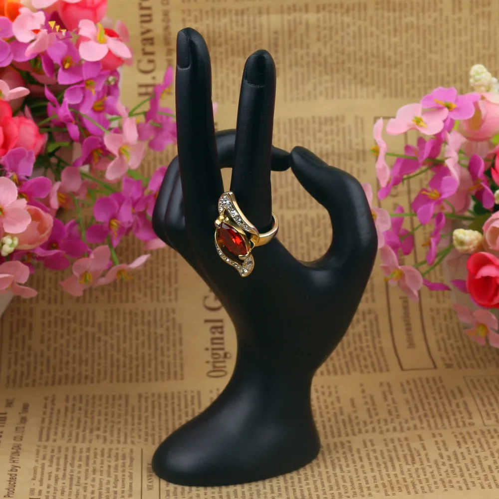 1PC Resin Fashion Storage Rack Necklace Bracelet Jewelry Display Box Cute Fingerprint Model For Storage Rack ok 0434