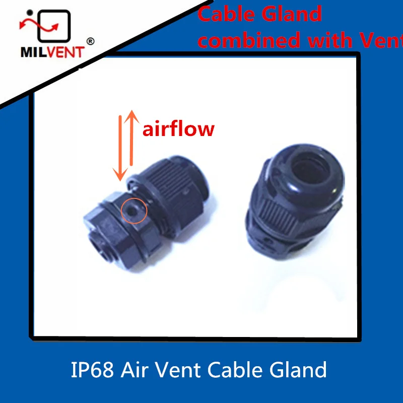 plastic air vent cable gland ventilation m16*1.5 screw in type