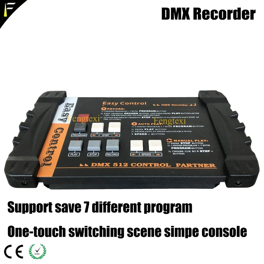 Mobile Concert Stage Light Console Easy Simple Controller DMX 512 Recorder Support Save 7 Program 4MB Auto/One Touch Switch