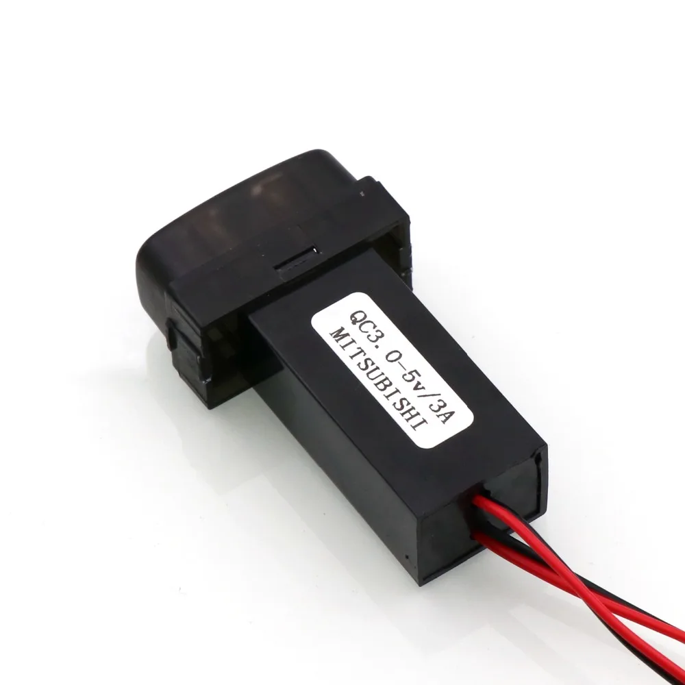 Car Quick Charge QC3.0+5V 3A USB Interface Socket Use for Mitsubishi, Asx, Lancer, Outlander, Pajero.