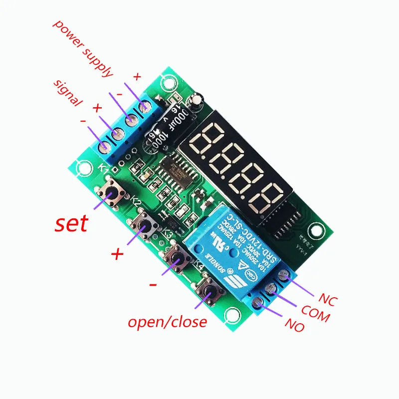 Audio/Headphone/Sound Signal Trigger Detection Relay mV Voltage Relay Switch Module 5/12/24/V Voltage detection range 0~50V