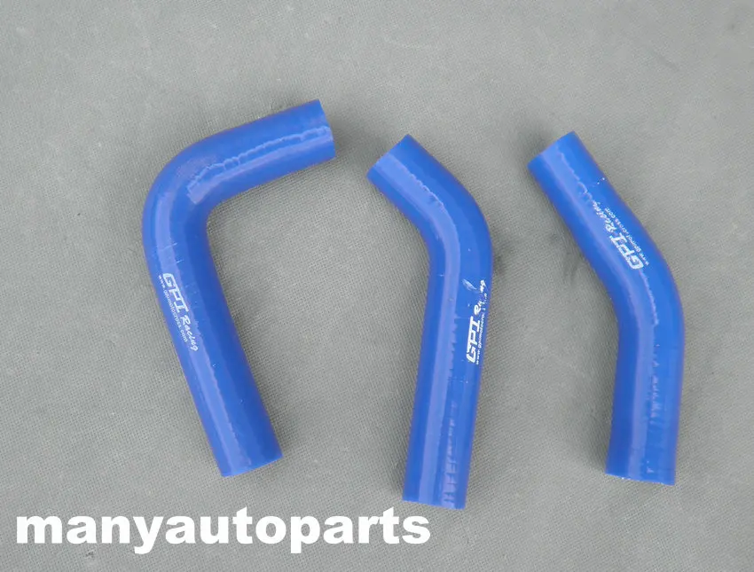 BLUE silicone radiator hose for YAMAHA RD250 RD350 LC 4L0 4L1