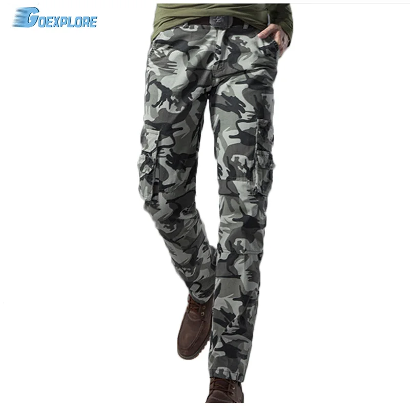 

Tactical Male Plus Size Cotton Breathable Multi Pocket Military Army camping hunting Camouflage Camo Cargo Pants For Men