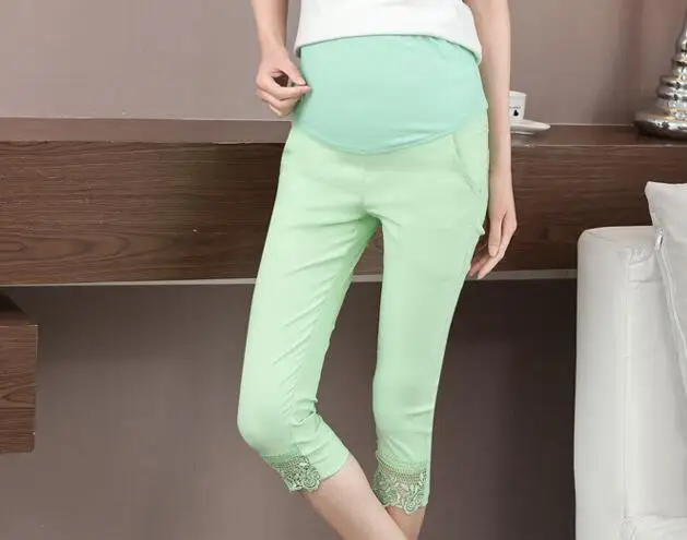 Thin lace Comfortable Casual Maternity Pants Pregnancy Pants For Pregnant Women Long Trousers Adjustable Nursing Clothing