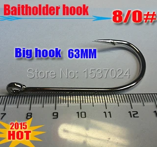 2019new fishing  hook size:8/0#,baitholder hook length:63MM quantily:10pcs/lot