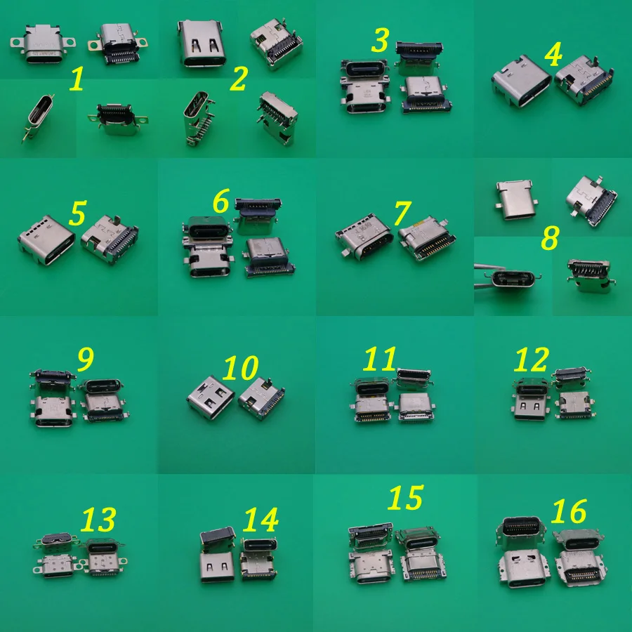 

16 моделей, USB 3,1, Тип C, гнездовой разъем, язычок, Версия USB 3,1, гнездовой разъем для HUAWEI MEIZU LeTV, Xiaomi, usb-порт для зарядки