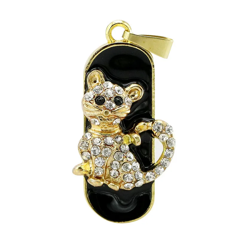 Kartun Kucing Macan Tutul Lumba-lumba 16G 32G USB 2.0 Pena Flash Drive Memori Tongkat Pena Drive Memori Kucing U Disk Gajah Kalung Pendrive