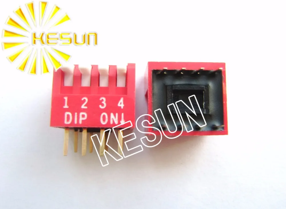 100% Original DPL-04 4P 2.54mm Gold Plated Piano Keyboard DIP Switch DPL-04-V x 100PCS