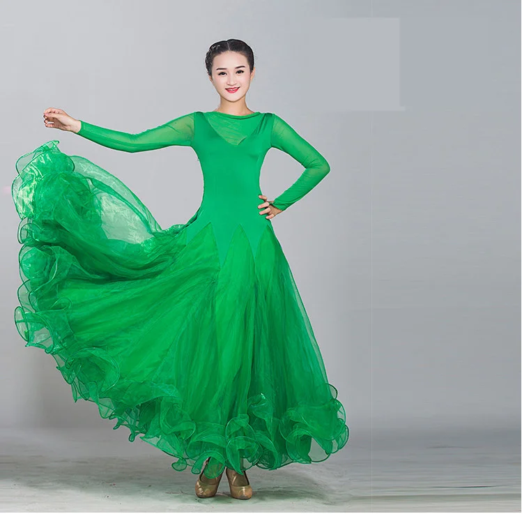 

2018 New Ballroom Dance Skirts Newest Design Handmade Dance Dress/standard Ballroom Competition Dress Modern Waltz Tango