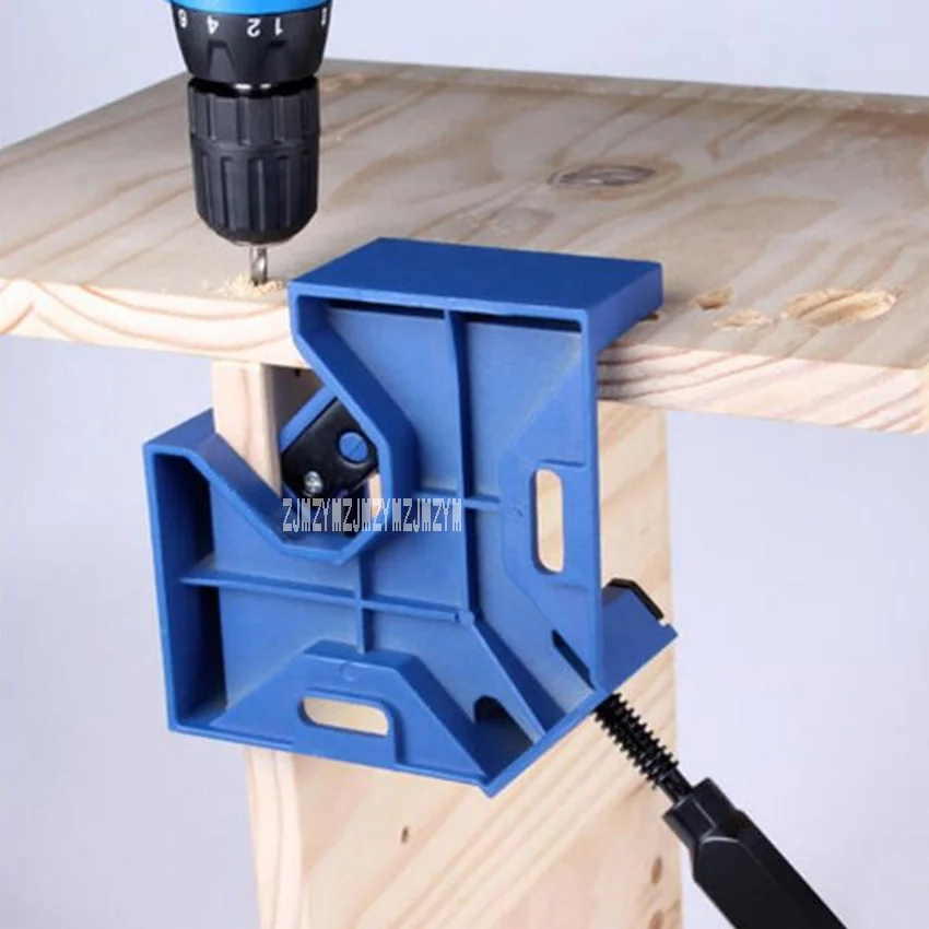Abrazadera de aleación de aluminio para carpintería, accesorio de marco de Clip de ángulo de 90 grados de mango único/doble, bricolaje, C29006, gran oferta