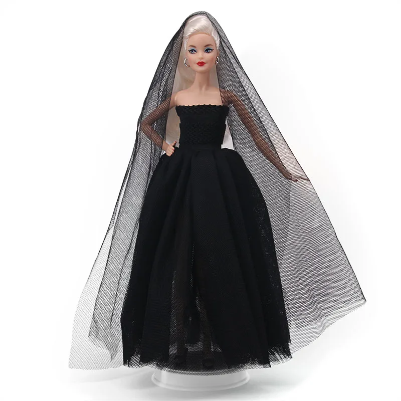 9 colori Press elegante abito da sposa regina e principessa adatto per accessori per vestiti per bambole Barbie da 11.8 pollici, giocattoli per