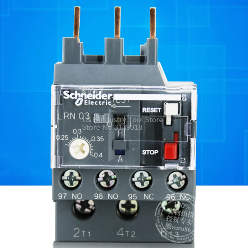 Новое оригинальное реле тепловой перегрузки Schneider Electric Easy TeSys Protect LRN03N 0,25-0,4A, замена LRE03N, остаточное производство