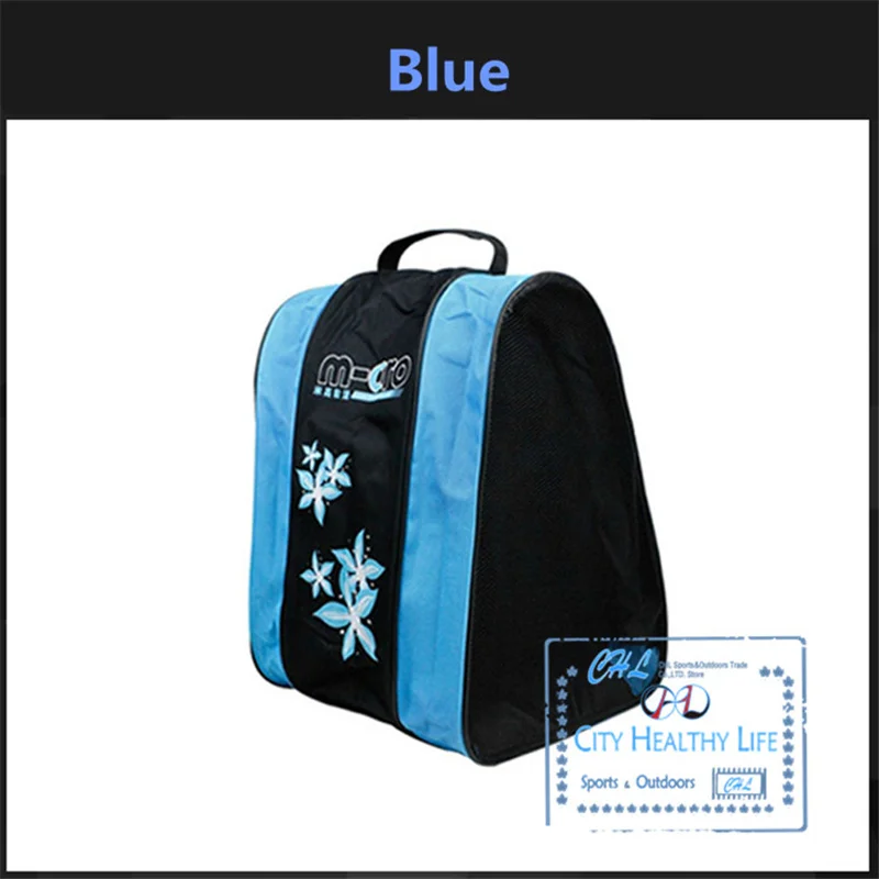 Kids' Inline Skates Bag Breathable Dustproof Handbag for Children Roller Skating Shoes Patines, Pink Blue Red Color