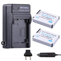 2 Packs EN-EL12 EL12 Battery + Charger Kits for Nikon Coolpix AW100 AW110 AW120 S9500 S9300 S9200 S9100 S8200 S8100 S6300 P330