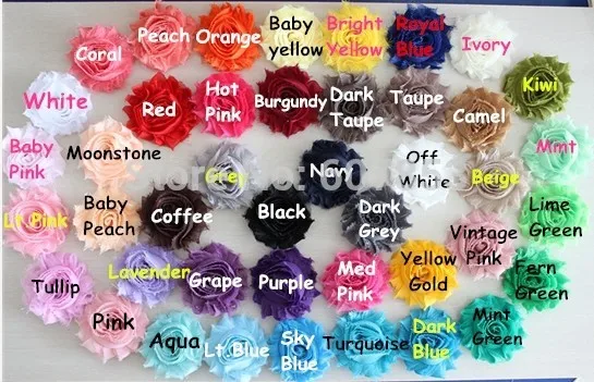 

Wholesale~2.5" Rose Chiffon lace flower , Shabby Chic Frayed flower trim 100yards/lot