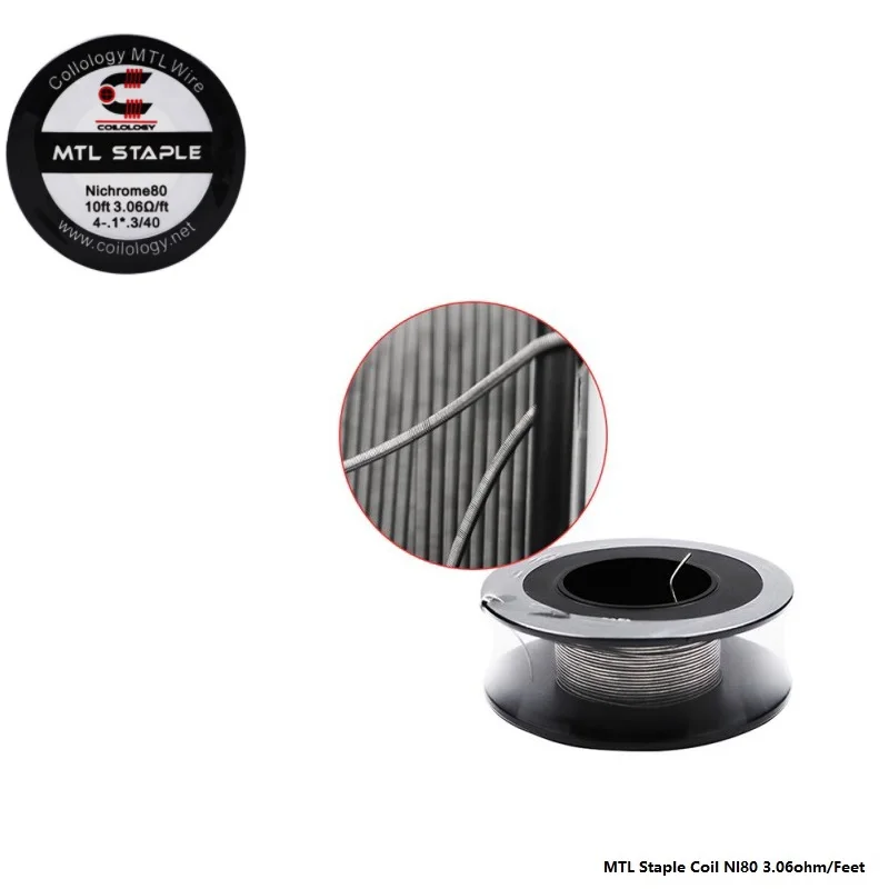 Coilology MTL Staple Fused Clapton 10 Feet Heat Wire for RTA Tank Rda Atomizer Vape Coils