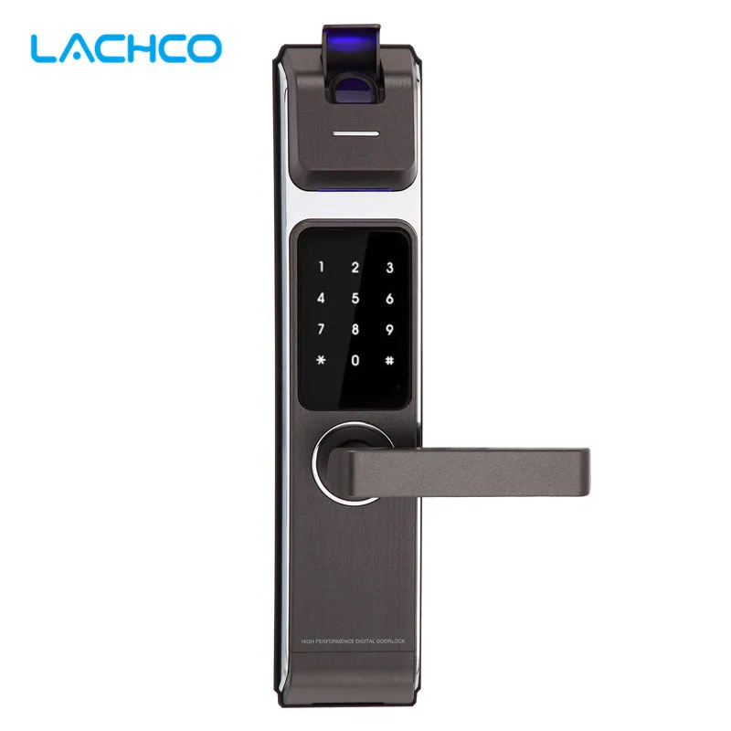 LACHCO 2017 New Arrival Biometric Smart Door Lock Digital Touch Screen Keyless Fingerprint+Password+RFID Card+Key 4ways L17014