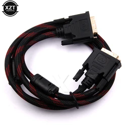 Najnowszy gorący kabel DVI do DVI 1.5m DVI-D 24 + 1 pin z męskiego na męskie M/M sygnał pozłacany lub cyfrowy wideo LCD HDTV