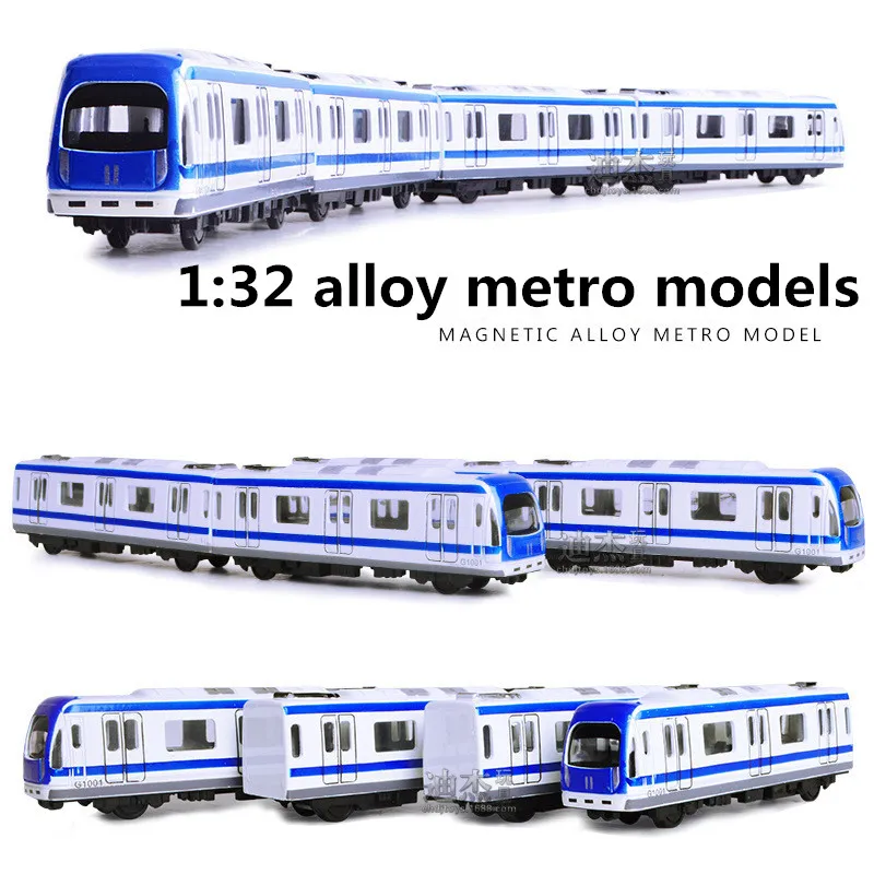 1:32 legering metro modellen, hoge simulatie magnetische voertuig model, metalen diecasts, pull back, kinderen speelgoed voertuigen, gratis verzending