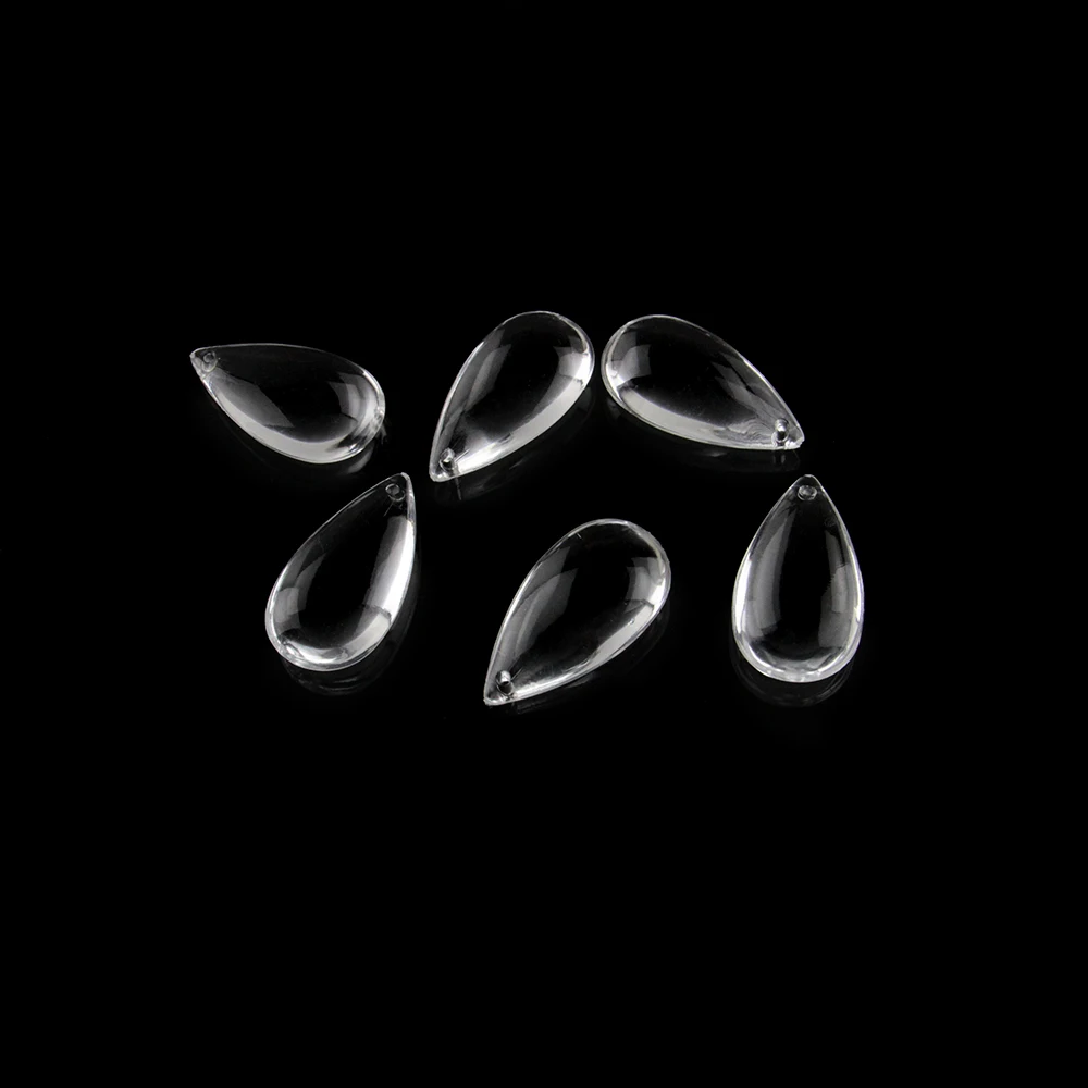 110pcs/Lot 35x21mm Fashion Clear Acrylic  Tear Drop Crystal Waterdrop Prism Pendant  Pedant Free Shipping