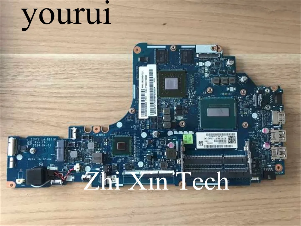 yourui For Lenovo Y50-70 Laptop Mortherboard With i7-4710HQ cpu ZIVY2 LA-B111P GTX860M Original Test Motherboard Notebook