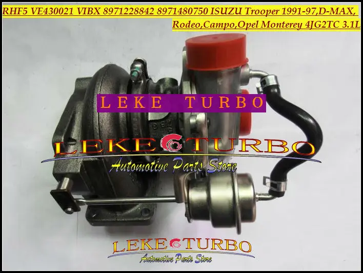 Free Ship Turbo RHF5 VE430021 VIBX 8971228842 8971480750 Turbocharger For ISUZU Trooper D-MAX For OPEL Monterey 4JG2 4JG2TC 3.1L