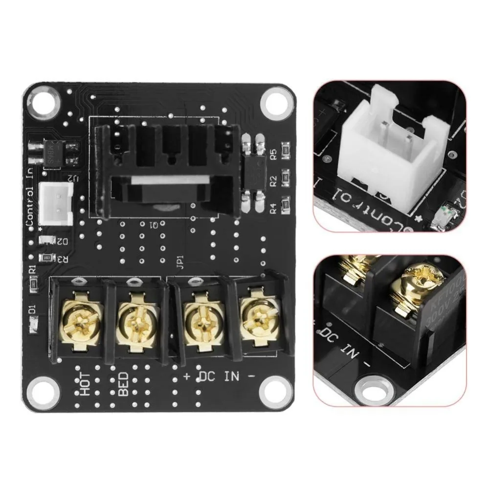 High Power Module Expansion Board Hot Bed MOS Tube for 3D Printer Heated Bed Power Expansion Module for 3D Printer With Cable