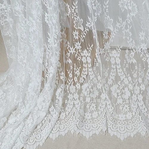 

150cm*3meter Sewing Craft DIY Home Textile Eyelash Lace Fabric Cloth Accessory X140