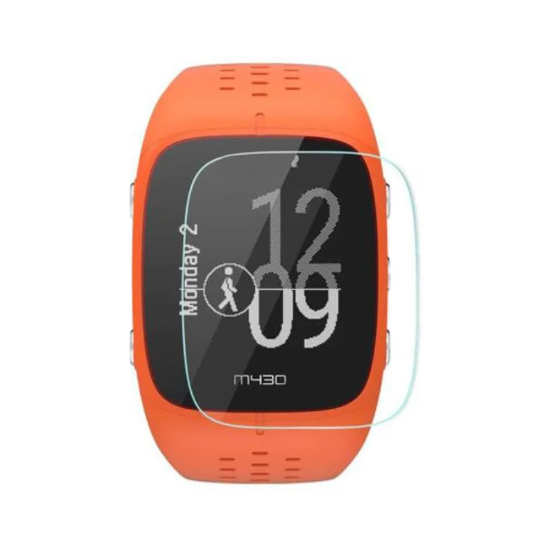 Película protetora transparente de vidro temperado para relógio inteligente polar m400 m430, capa protetora de tela cheia reforçada